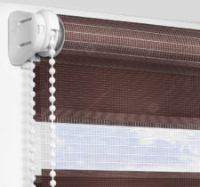 Рулонные шторы День-Ночь - Римини бордовый 89