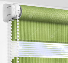 Рулонные шторы День-Ночь - Делия зеленый